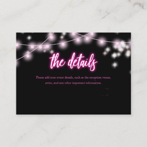 Bat Mitzvah Hot Pink Neon Themed Party Details