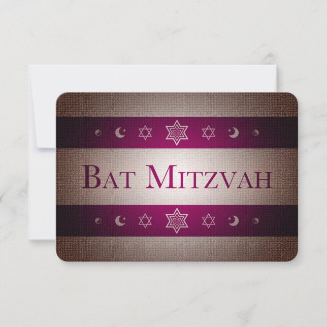Bat Mitzvah Invitation (Front)