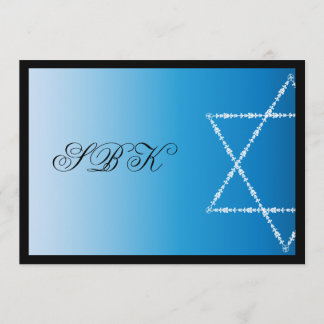 Bat Mitzvah Invitation Sydney Blair Blue