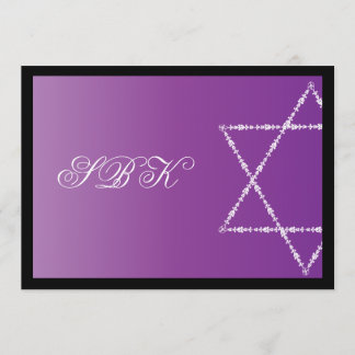 Bat Mitzvah Invitation Sydney Blair Purple