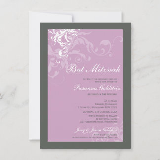 BAT MITZVAH INVITES :: bella 1P