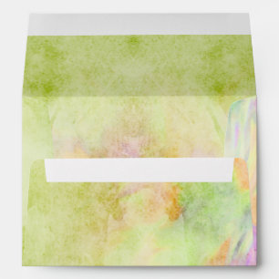 Bat Mitzvah Lime Green Tie Dye Envelope