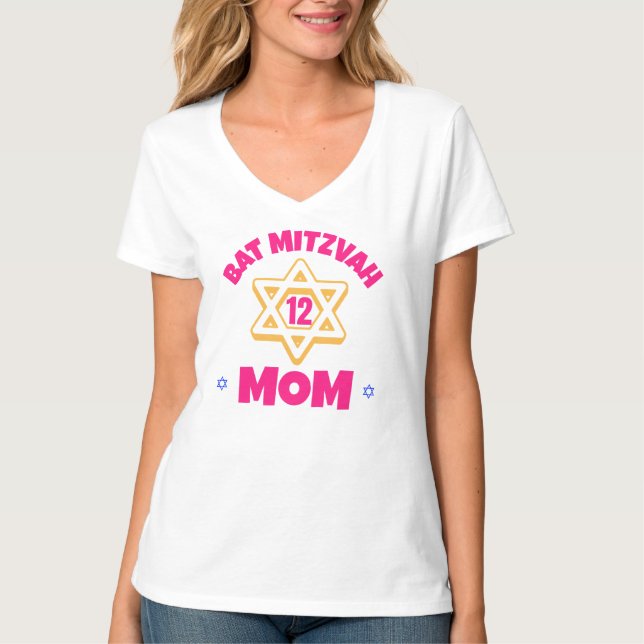 Bat Mitzvah Mom  T-Shirt (Front)