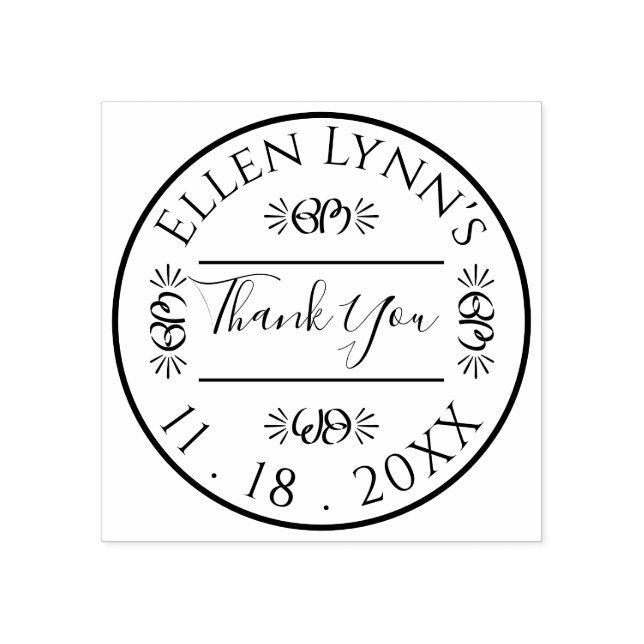Bat Mitzvah or Bar Mitzvah Logo Personalize Inking Rubber Stamp (Imprint)