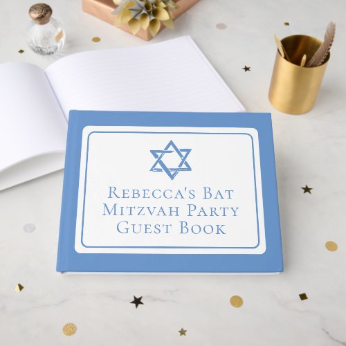 Bat Mitzvah Party Light Blue Star of David