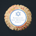 Bat Mitzvah Party Light Blue Star of David Reese's Peanut Butter Cups<br><div class="desc">This light blue Bat Mitzvah party favor candy has a beautiful,  artistic Star of David drawing at the top. Complete the decor with your personalized name on the favor.</div>