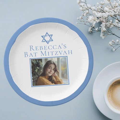 Bat Mitzvah Photo Blue Star of David Party