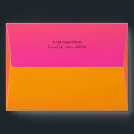 Bat Mitzvah Pink to Orange Ombre with Star Envelope<br><div class="desc">Bar Mitzvah and Bat Mitzvah invitation sets designed by Umua. Printed and shipped by Zazzle or its partners.</div>