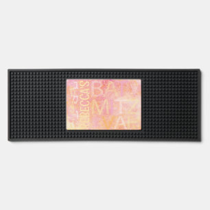 Bat Mitzvah Pinkish Bar Mat