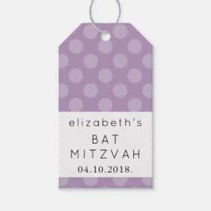 purple polka dot gift tags gift enclosures zazzle