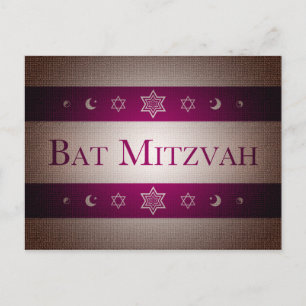 Bat Mitzvah Postcard