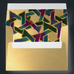 Bat Mitzvah Purple Teal Star of David on Any Color Envelope<br><div class="desc">Bar Mitzvah and Bat Mitzvah invitation sets designed by Umua. Printed and shipped by Zazzle or its partners.</div>