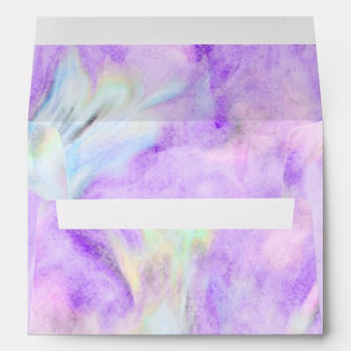 Bat Mitzvah Purple Tie Dye Design Envelope