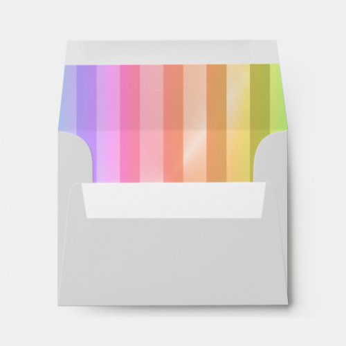 Bat Mitzvah Rainbow Stripe Star of David Envelope