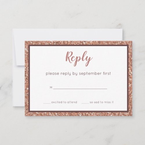 Bat Mitzvah Rose Gold Modern Faux Glitter Party