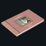 Bat Mitzvah Rose Gold Special Occasion Photo Guest Book<br><div class="desc">Designed as part of my rose gold Bat Mitzvah collection, this photo guest book can be customized for any special occasion or event. A solid background of pink rose gold is accented by faux glitter on the spine and within the photo border. Personalize this custom guest book with mixed fonts...</div>
