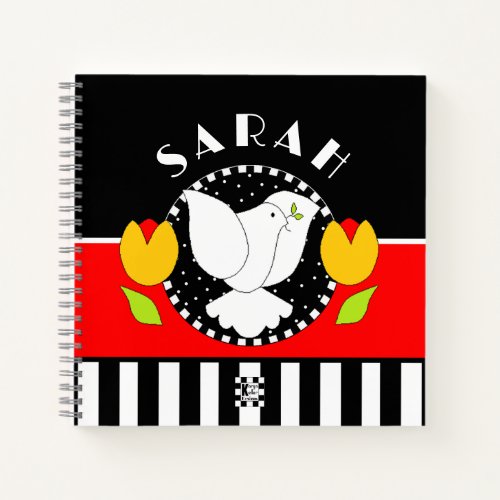 Bat Mitzvah Shalom Dove Notebook