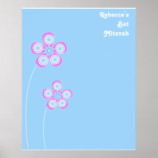Bat Mitzvah Sign In Board