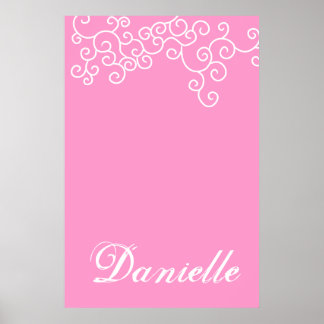 Bat Mitzvah Sign-In Board in Choice of 216 Colors! Poster