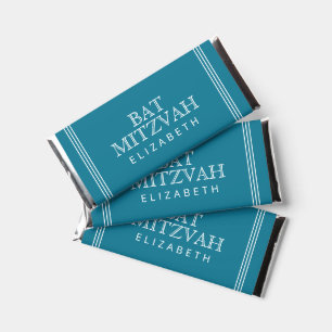 Bat Mitzvah Simple Modern Elegant Hershey Bar Favors