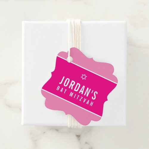 BAT MITZVAH simple modern fun bright pink