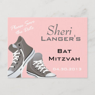 Bat Mitzvah Sneakers Postcard
