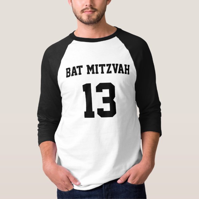 Bat Mitzvah Sports Jersey T-Shirt (Front)
