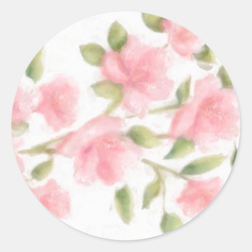 Bat Mitzvah Sweet Pink Azaleas Classic Round Sticker