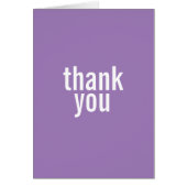 Bat Mitzvah Thank You Cards {Purple} (Front)
