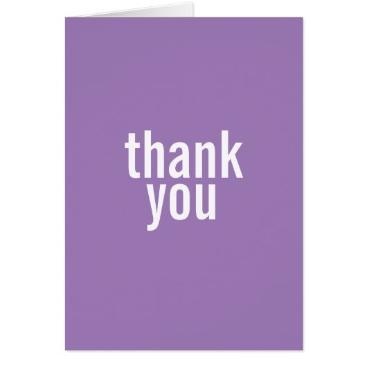 Bat Mitzvah Thank You Cards {Purple} (Front)