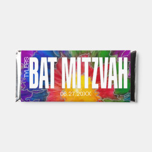 Bat Mitzvah Tie Dye Chocolate Candy Bar