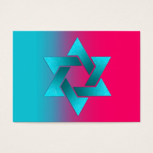 Customizable Bat Mitzvah Any Color Background 3 Stars Announce Business Card