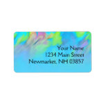 Bat Mitzvah Turquoise Blue Lime Pink Tie Dye Label<br><div class="desc">Bar Mitzvah and Bat Mitzvah invitation sets designed by Umua. Printed and shipped by Zazzle or its partners.</div>
