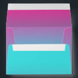 Bat Mitzvah Turquoise to Pink Ombre Envelope<br><div class="desc">Bar Mitzvah and Bat Mitzvah invitation sets designed by Umua. Printed and shipped by Zazzle or its partners.</div>