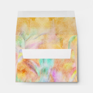 Bat Mitzvah Yellow Tie Dye Design Envelope