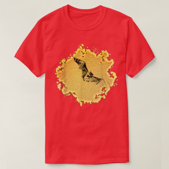 Bat Night Vampire Halloween Wing flying Mammals Ba T-Shirt (Design Front)