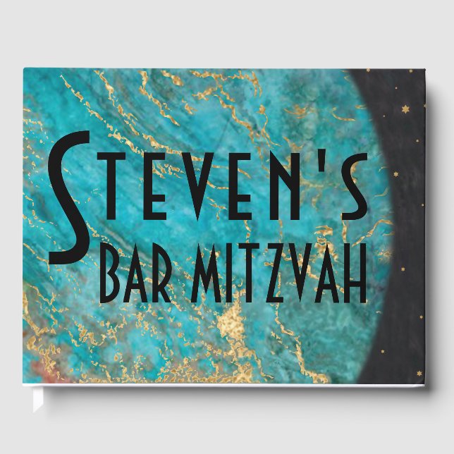Bat or Bar Mitzvah Out of this World Guest Book (Front)
