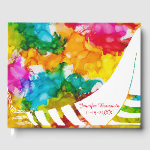 Bat or Bar Mitzvah Party Colorful Guest Book