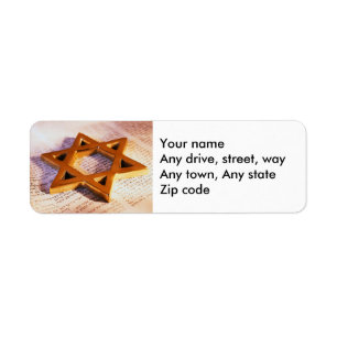 Bat or Bar Mitzvah Return Address Label
