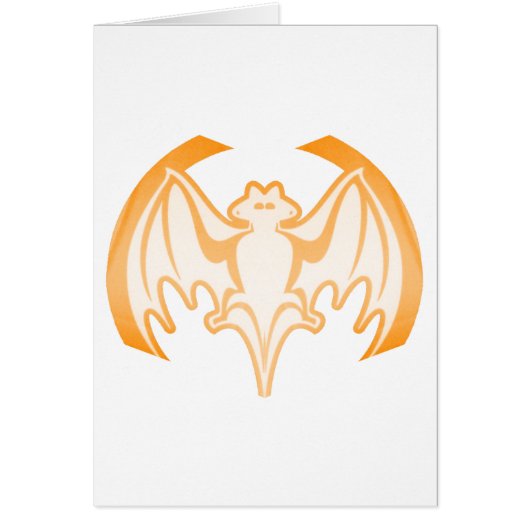 Bat Orange Inv The MUSEUM Zazzle Gifts (Front)