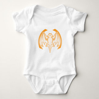 Bat Orange Inv The MUSEUM Zazzle Gifts Baby Bodysuit