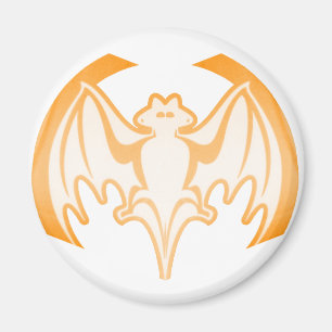 Bat Orange Inv The MUSEUM Zazzle Gifts Magnet
