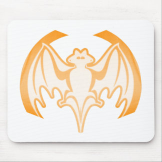 Bat Orange Inv The MUSEUM Zazzle Gifts Mouse Pad