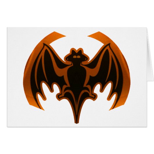 Bat Orange The MUSEUM Zazzle Gifts (Front Horizontal)