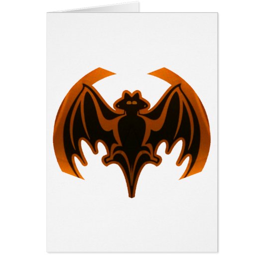 Bat Orange The MUSEUM Zazzle Gifts (Front)