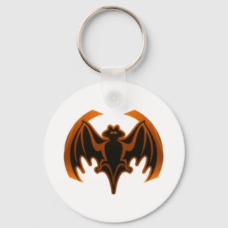 Bat Orange The MUSEUM Zazzle Gifts Keychain