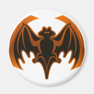 Bat Orange The MUSEUM Zazzle Gifts Magnet