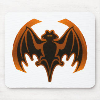 Bat Orange The MUSEUM Zazzle Gifts Mouse Pad