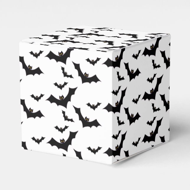Bat Pattern Favor Boxes (Front Side)