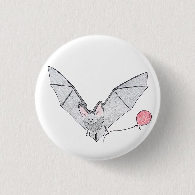 bat pinback button (Front)